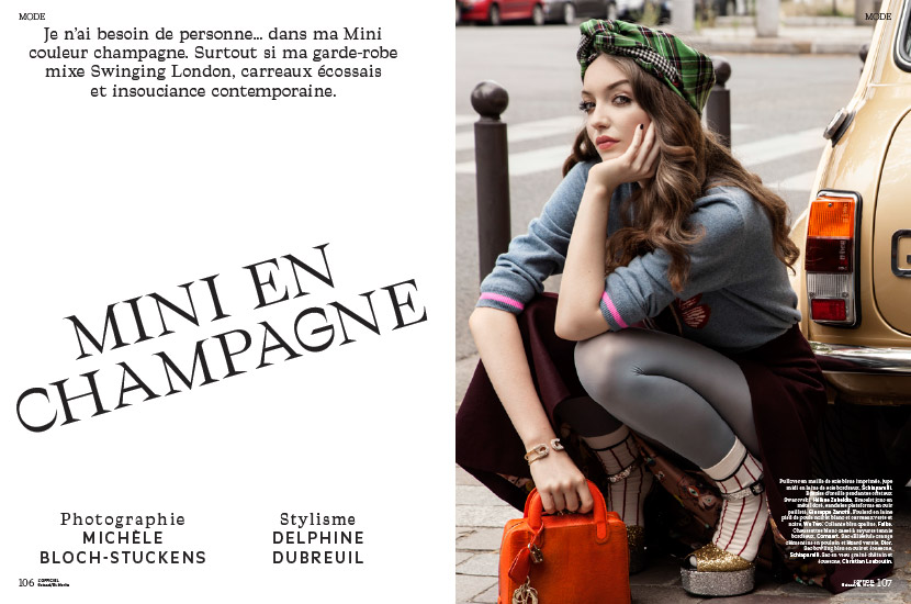 Retouche L'Officiel Suisse n°26 - Édito Mini en Champagne