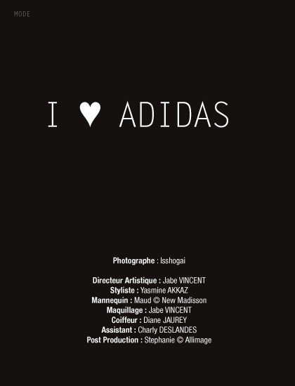 Retouche Tendances n°25 - Édito I love Adidas