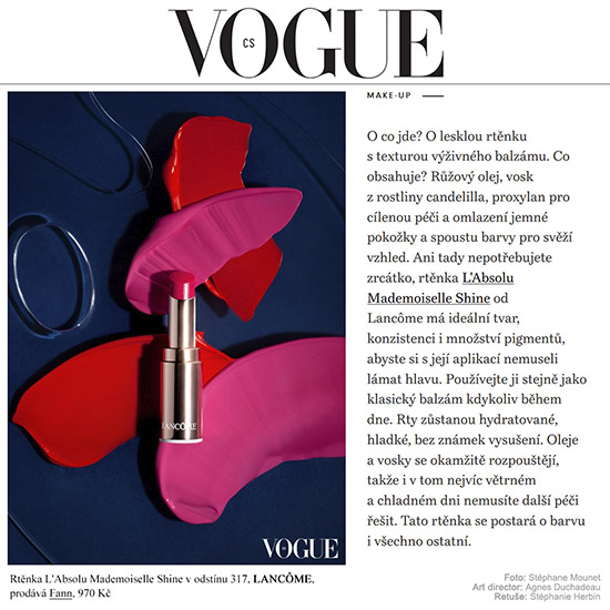 Retouche Vogue CS - Octobre 2020 - Lancôme